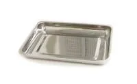Лоток металлический прямоугольный ЛМПр-"Медикон" 200х150х25мм нержавеющая сталь, 0,5л