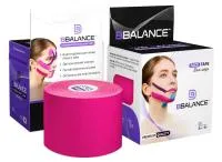 Кинезио тейп для лица хлопок BBalance BBTape 5см*5м (Face Tape) розовый