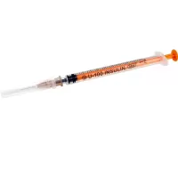 Шприц однократного применения 3-х компонентный  1 мл инсулиновый, упаковка 100 штук Шприц однократного применения 3-х компонентный  1 мл инсулиновый, упаковка 100 штук