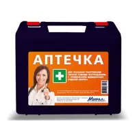 Аптечка Мирал для оказания работниками первой помощи по Приказу 262н от 24.05.2024г., пластиковый футляр Аптечка Мирал для оказания работниками первой помощи по Приказу 262н от 24.05.2024г., пластиковый футляр