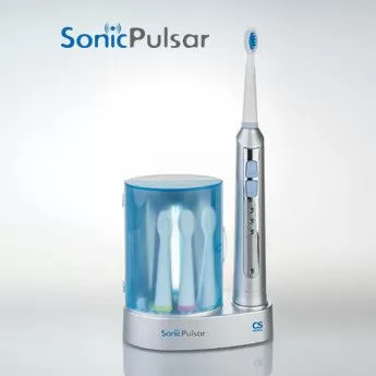 Электрическая звуковая зубная щетка CS Medica SonicPulsar CS-233-UV с зар. устр. и УФ дезинфектором Электрическая звуковая зубная щетка CS Medica SonicPulsar CS-233-UV с зар. устр. и УФ дезинфектором