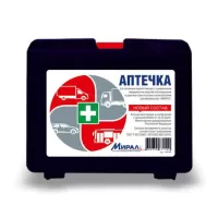 Аптечка Мирал автомобильная по Приказу № 260н от 24.05.2024г., пластиковый футляр Аптечка Мирал автомобильная по Приказу № 260н от 24.05.2024г., пластиковый футляр