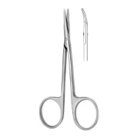 Ножницы роговичные тупоконечные вертикально-изогнутые 110 мм Hilbro 10.0171.11 Ножницы роговичные тупоконечные вертикально-изогнутые 110 мм Hilbro 10.0171.11