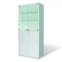 Шкаф медицинский металлический ШМ-02 МСК-647.02 дверцы стекло/металл Шкаф медицинский металлический ШМ-02 МСК-647.02 дверцы стекло/металл