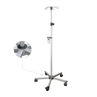 Штатив для вливаний KaWe 09.11010.002 на колесах, телескопический, тяжелый Штатив для вливаний KaWe 09.11010.002 на колесах, телескопический, тяжелый