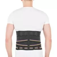 Корсет пояснично-крестцовый Тривес Т-1560/Т.58.10, высота 25 см, 4 ребра жесткости, черный