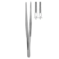 Пинцет анатомический, с атравматической нарезкой Hilbro 34.0043 Пинцет анатомический, с атравматической нарезкой Hilbro 34.0043