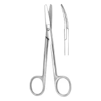 Ножницы хирургические вертикально-изогнутые 150 мм Hilbro 10.0017.15 Ножницы хирургические вертикально-изогнутые 150 мм Hilbro 10.0017.15