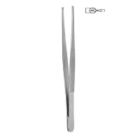 Пинцет хирургический 1х2 зубый 150х1,5 мм Hilbro 12.0121.15 Пинцет хирургический 1х2 зубый 150х1,5 мм Hilbro 12.0121.15