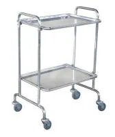 Столик инструментальный СМИ-5, 2 полки (нерж сталь) Ока-Медик Столик инструментальный СМИ-5, 2 полки (нерж сталь) Ока-Медик