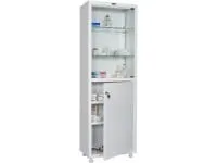 Шкаф медицинский с замком Hilfe МД 1 1760/SG дверцы стекло/металл Шкаф медицинский с замком Hilfe МД 1 1760/SG дверцы стекло/металл