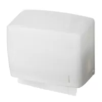 Диспенсер для листовых полотенец R1318TW пластиковый белый, лист V-сложения