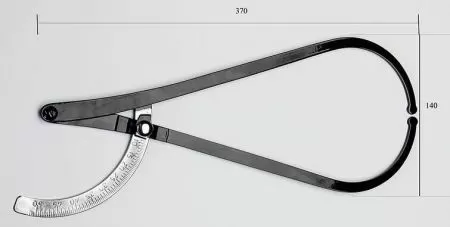 МЖ- 9/45 Тазомер акушерский металлический ТА-М-МИЗ МЖ- 9/45 Тазомер акушерский металлический ТА-М-МИЗ