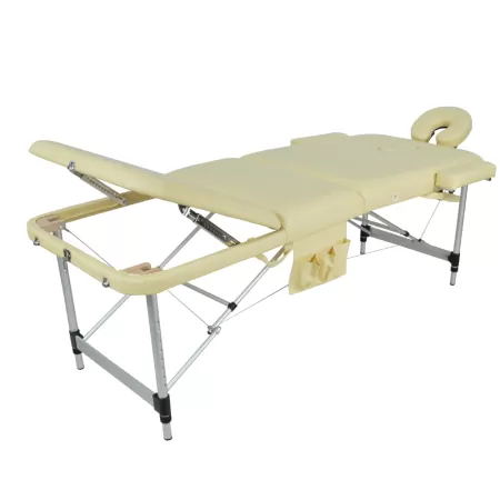 Стол массажный MED-MOS JFAL01A 3-секционный складной алюминиевый с регулировкой высоты  Стол массажный MED-MOS JFAL01A 3-секционный складной алюминиевый с регулировкой высоты