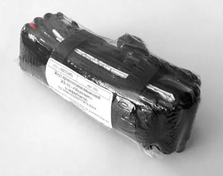 Жгут кровоостанавливающий МЕДПЛАНТ ЖК-01 с лентой для фиксации времени, вид сложения 1 (турникетный жгут), артикул 1703