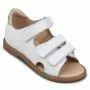 Сандалии ортопедические детские TWIKI TW-135-26 кожаные с открытым носом цвет белый 