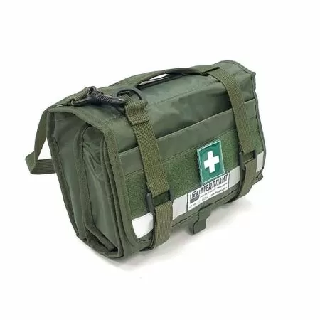 Набор первой помощи НПП МЕДПЛАНТ базовый исполнение 2 в сумке универсальной раскладной СУР-01, цвет олива, артикул 1468 Набор первой помощи НПП МЕДПЛАНТ базовый исполнение 2 в сумке универсальной раскладной СУР-01, цвет олива, артикул 1468
