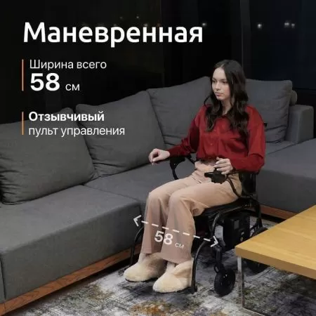 Кресло-коляска с электроприводом ORTONICA Pulse 660 ширина сиденья 40 см