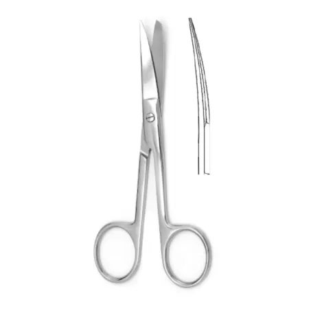 Ножницы с одним острым концом вертикально-изогнутые Hilbro Ножницы с одним острым концом вертикально-изогнутые Hilbro