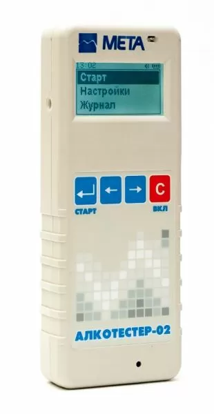 Алкотестер Мета Алкотестер-02. Электрохимический Алкотестер Мета Алкотестер-02. Электрохимический