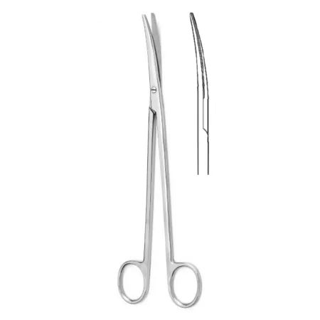 Ножницы для рассечения мягких тканей в глубоких полостях вертикально-изогнутые 230 мм Hilbro 10.0379.23 Ножницы для рассечения мягких тканей в глубоких полостях вертикально-изогнутые 230 мм Hilbro 10.0379.23