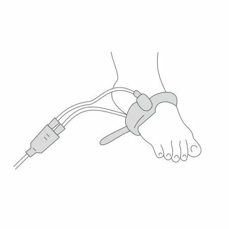 Пульсоксиметр портативный МЕДПЛАНТ Окситест-1 с сетевым адаптером и детским датчиком-манжетой, артикул 976