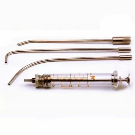 Шприц для промывания миндалин 5мл стеклян с 4-мя насадками Шприц для промывания миндалин 5мл стеклян с 4-мя насадками