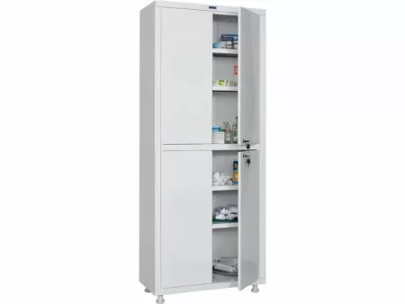 Шкаф медицинский МД 2 1670/SS дверцы металл