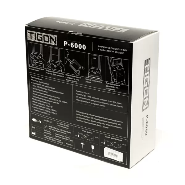 Алкотестер профессиональный Tigon P-6000 со встроенным принтером Алкотестер профессиональный Tigon P-6000 со встроенным принтером
