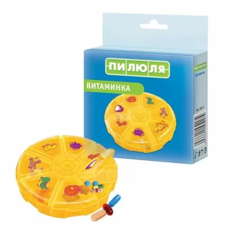 Таблетница Пилюля Витаминка на 7 дней  д/лек ср-в