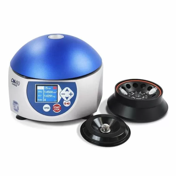 Центрифуга лабораторная ELMI CM-50 с ротором 50.01 для пробирок объёмом 0,2 — 2 мл Центрифуга лабораторная ELMI CM-50 с ротором 50.01 для пробирок объёмом 0,2 — 2 мл