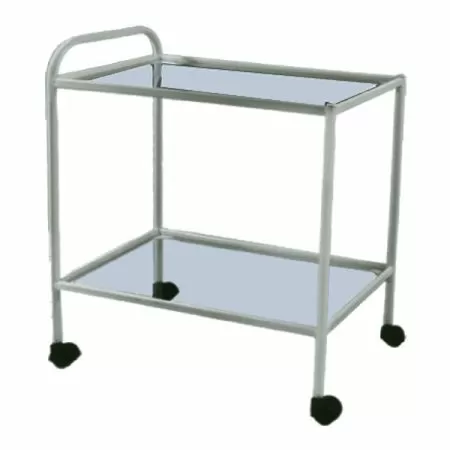 Стол процедурный передвижной с двумя полками СПп-01-МСК (полки-стекло, МСК-501-01М) Стол процедурный передвижной с двумя полками СПп-01-МСК (полки-стекло, МСК-501-01М)