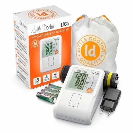 Тонометр автоматический на плечо Little Doctor LD 3A с манжетой 25-36 см и адаптером Тонометр автоматический на плечо Little Doctor LD 3A с манжетой 25-36 см и адаптером