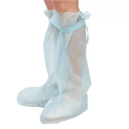 Бахилы одноразовые Гекса стерильные нетканные высокие 55 см плотность 25 мкм Бахилы одноразовые Гекса стерильные нетканные высокие 55 см плотность 25 мкм