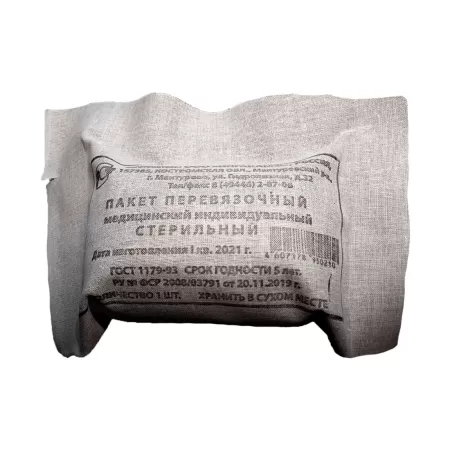 Пакет перевязочный стерильный ИПП-1 Ингакамф Пакет перевязочный стерильный ИПП-1 Ингакамф