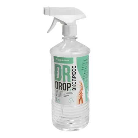 Дезинфицирующее средство кожный антисептик Dr.Drop Экспресс с триггером, 1литр Дезинфицирующее средство кожный антисептик Dr.Drop Экспресс с триггером, 1литр