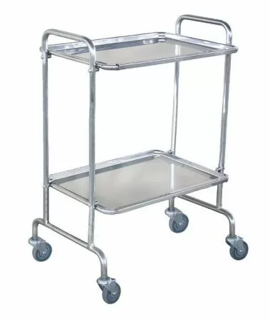 Столик инструментальный СМИ-5, 2 полки (нерж сталь) Ока-Медик Столик инструментальный СМИ-5, 2 полки (нерж сталь) Ока-Медик