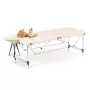 Стол массажный MET Comfort A2, артикул 18460, 2-х секционный складной алюминиевый суперлегкий, кремовый Стол массажный MET Comfort A2, артикул 18460, 2-х секционный складной алюминиевый суперлегкий, кремовый