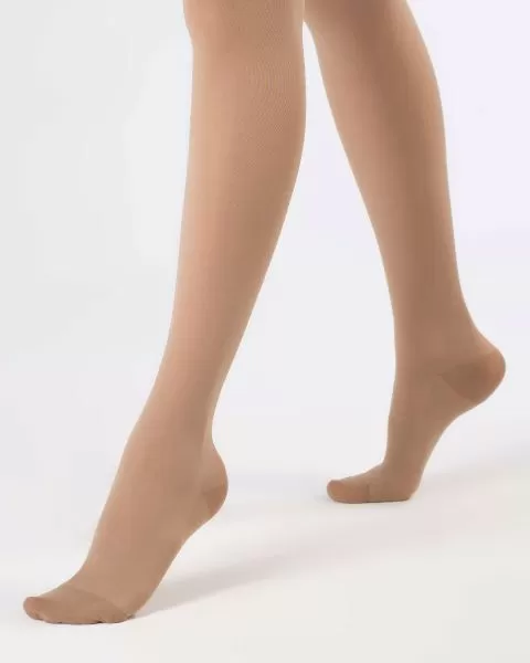 Чулки компрессионные OFA BAMBERG Classic унисекс 2 класс компрессии с закрытым носком и гладкой резинкой цвет бежевый 