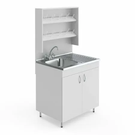 Стол лабораторный с мойкой и сушилкой НВ-800 МО (800×600×1650) Стол лабораторный с мойкой и сушилкой НВ-800 МО (800×600×1650)