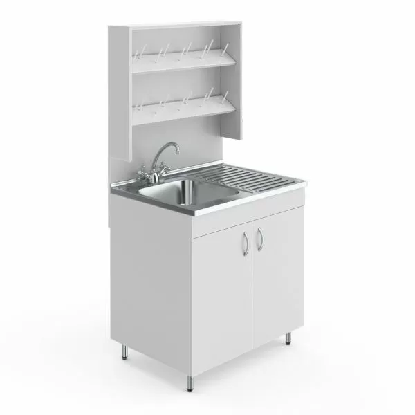 Стол лабораторный с мойкой и сушилкой НВ-800 МО (800×600×1650) Стол лабораторный с мойкой и сушилкой НВ-800 МО (800×600×1650)