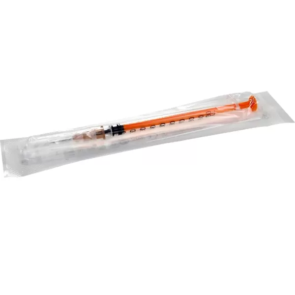 Шприц однократного применения 3-х компонентный  1 мл инсулиновый, упаковка 100 штук Шприц однократного применения 3-х компонентный  1 мл инсулиновый, упаковка 100 штук