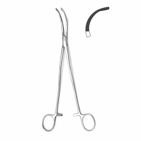 Диссектор с изогнутыми ручками с кремальерой Hilbro (№4 230 мм 14.0354.03) Диссектор с изогнутыми ручками с кремальерой Hilbro (№4 230 мм 14.0354.03)