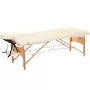 Стол массажный MET Comfort W2, артикул 18452, 2-х секционный складной на буковом каркасе с регулировкой высоты, кремовый Стол массажный MET Comfort W2, артикул 18452, 2-х секционный складной на буковом каркасе с регулировкой высоты, кремовый