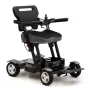 Кресло-коляска с электроприводом MET Compact Pro 4WS, артикул 20018, складная, с анатомическим сиденьем и системой подруливания задних колес Кресло-коляска с электроприводом MET Compact Pro 4WS, артикул 20018, складная, с анатомическим сиденьем и системой подруливания задних колес