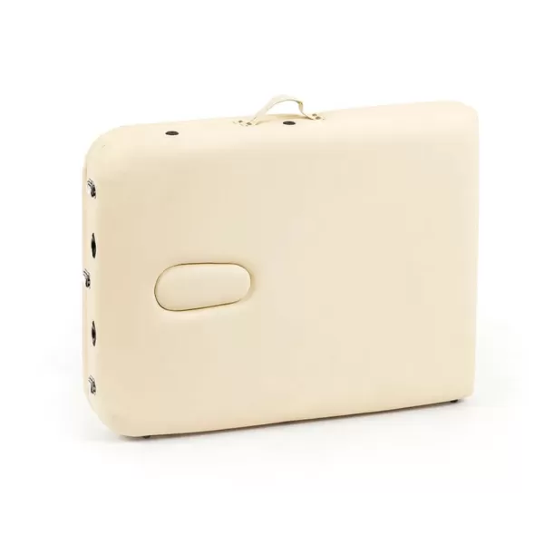 Стол массажный MET Comfort A3, артикул 18465, 3-х секционный складной алюминиевый, кремовый Стол массажный MET Comfort A3, артикул 18465, 3-х секционный складной алюминиевый, кремовый