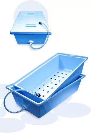 КДС-35 контейнер с нижним сливом для дезинфекции мед. изд. для тележки ТБ-01-"Кронт"-1 КДС-35 контейнер с нижним сливом для дезинфекции мед. изд. для тележки ТБ-01-"Кронт"-1