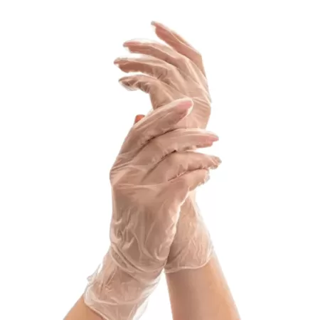 Перчатки виниловые смотровые неопудренные нестерильные (упаковка 50 пар) Перчатки виниловые смотровые неопудренные нестерильные (упаковка 50 пар)