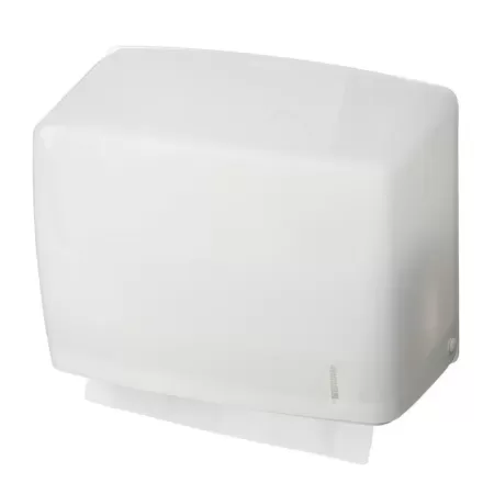 Диспенсер для листовых полотенец R1318TW пластиковый белый, лист V-сложения Диспенсер для листовых полотенец R1318TW пластиковый белый, лист V-сложения