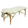 Стол массажный MET Comfort PRO W2, артикул 19028, 2-х секционный складной на буковом каркасе с регулировкой высоты, кремовый Стол массажный MET Comfort PRO W2, артикул 19028, 2-х секционный складной на буковом каркасе с регулировкой высоты, кремовый